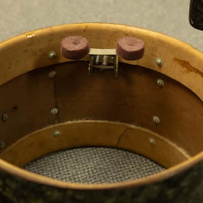 Vintage Slingerland 9x13 Black Diamond Pearl Radio King Tom image 7