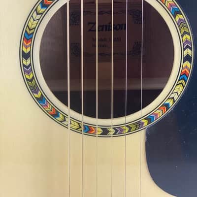 Thin Line Acoustic Electric Guitar 6 String Double Cutaway Sunburst image 6