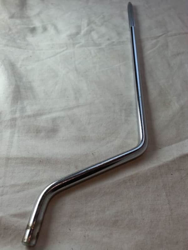 Ludwig 16/18"Floor Tom Drum Leg 17"Straight Knurling Vintage 60s Chrome Classic* image 1