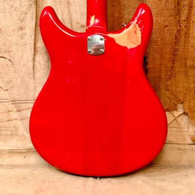 Kustom K-200 Bass Guitar 1968 - Transparent Red image 11