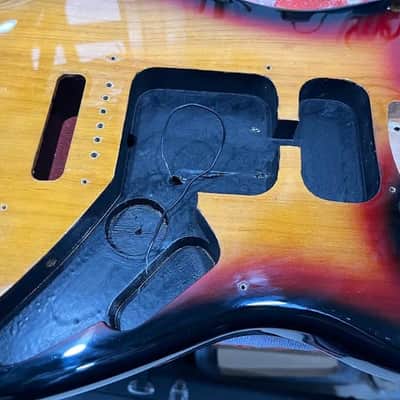 Fender Squier Yako Factory 50th Anniversary Stratocaster Sunburst 1996 w/ Iron Gear Texas Loco pickups and series wiring image 6