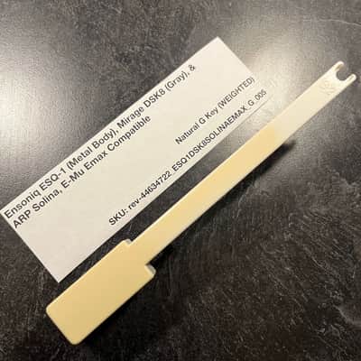 Ensoniq Replacement Weighted G Key (Ensoniq Keybeds) for Ensoniq ESQ-1 (metal) & Mirage DSK8 (gray), E-Mu Emax I Keyboard, ARP Solina (B417)