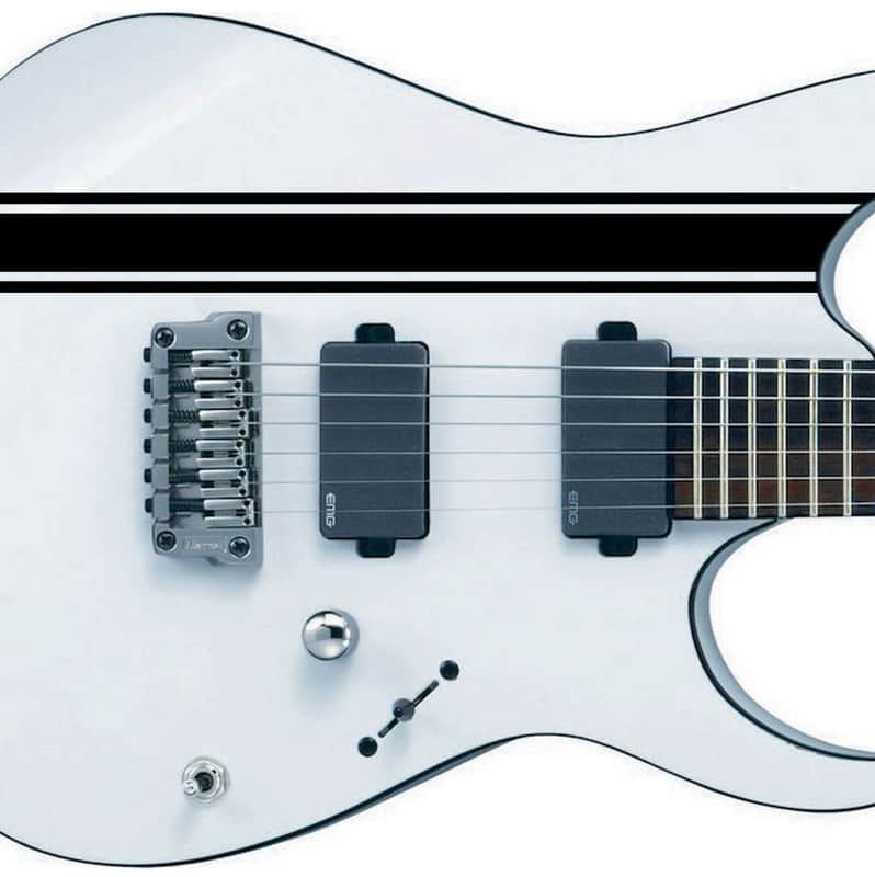 Racing Stripes Black Sticker Vinyl Guitar Electric & Bass image 1