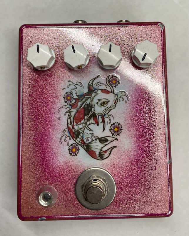 Hello Sailor Effects SeaWolf Delay - Rose Gold Metallic over Pink with Japanese Koi Artwork image 1