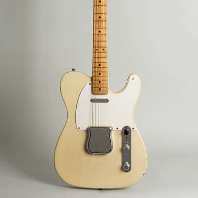 Fender  Telecaster Solid Body Electric Guitar (1955), ser. #10608, original tweed hard shell case. image 1