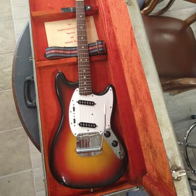 Fender Mustang Guitar with Rosewood Fretboard, Natural, 1975-1979 image 1
