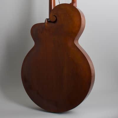 Gibson Style U Harp Guitar (1908), ser. #7554, Mark Leaf molded fiberglass hard shell case. image 2