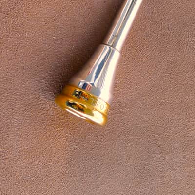 Vintage Gold Plated Getzen Cornet Mouthpiece image 2