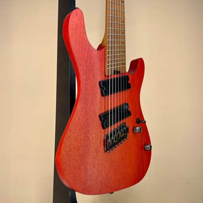 Cort KX307MS Multi-Scale 7-String - Open Pore Mahogany - Roasted Maple Neck image 3