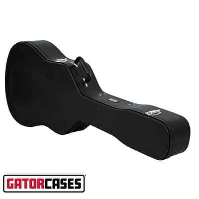 Gator Cases Hard-Shell Wood Case for 6 or 12 String Acoustic Dreadnought Guitars (GWE-DREAD 12) image 1