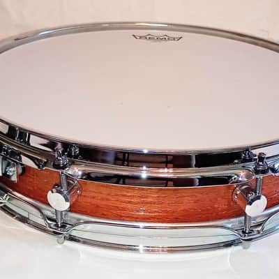 MARTIAL PERCUSSION CUSTOM HYBRID LOW PROFILE UTILITY SNARE DRUM SHELL RED OAK/MAPLE - MAHOGANY GLAZE-FREE SHIP TO C-USA! image 2