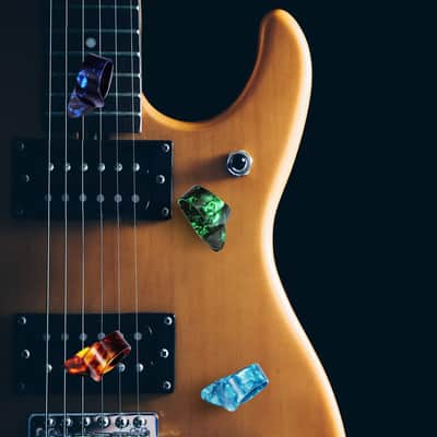 Medium, Flat Thumbpicks, Celluloid Guitar Thumb Finger Picks with Storage Box Case (12 Pieces, Thumb Picks) image 2