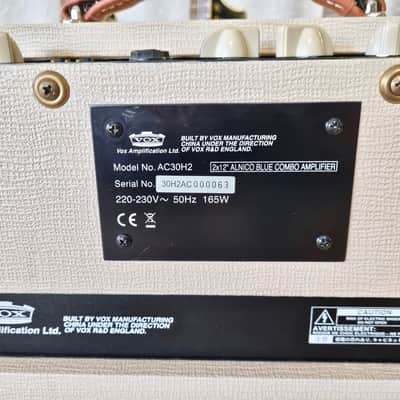 Vox AC30H2 50th Anniversary Hand-Wired 2007 Heritage Collection image 7