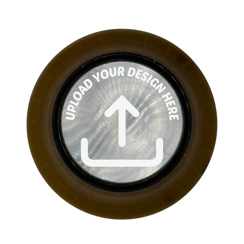 Custom Strums™ Personalized Top Hat-Style Guitar Knob Aged Gold with White(Single) image 1