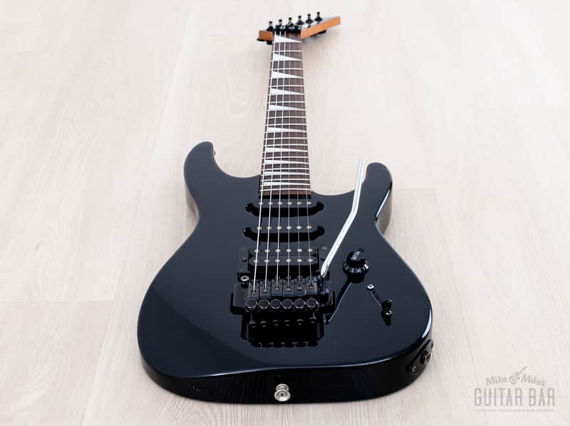 1990s Charvel 610-SL SSH Short Scale Superstrat Black w/ Floyd