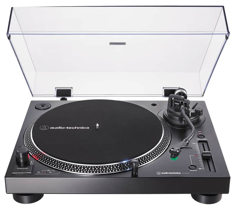 Audio-Technica #AT-LP120XUSB-BK Direct-Drive Turntable (Analog & USB)-Black image 1