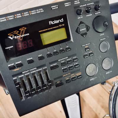 Roland TD-10 electronic drum set kit Excellent-TD10 V-drums for sale image 4