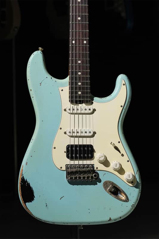 ICONIC Solana Studio JC Series - Sonic Blue over Black | Reverb