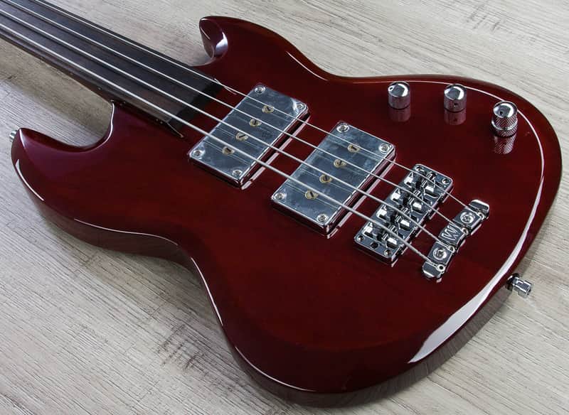Warwick Jack Bruce Signature Fretless 4-String Bass Burgundy Red High Polish image 1