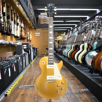Gibson Custom 1954 Les Paul Goldtop Reissue Electric Guitar 2002 Double Gold VOS w/Hard Case image 4