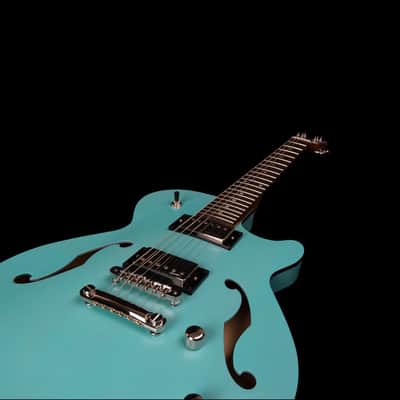 Godin (050215) Montreal Premiere HT Semi-hollow Electric Guitar - Laguna Blue (Open Box) image 9