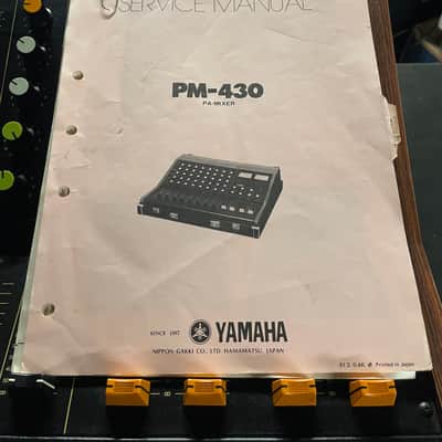 Yamaha PM-430 8-Channel Mixing Console 1970s - Black image 4