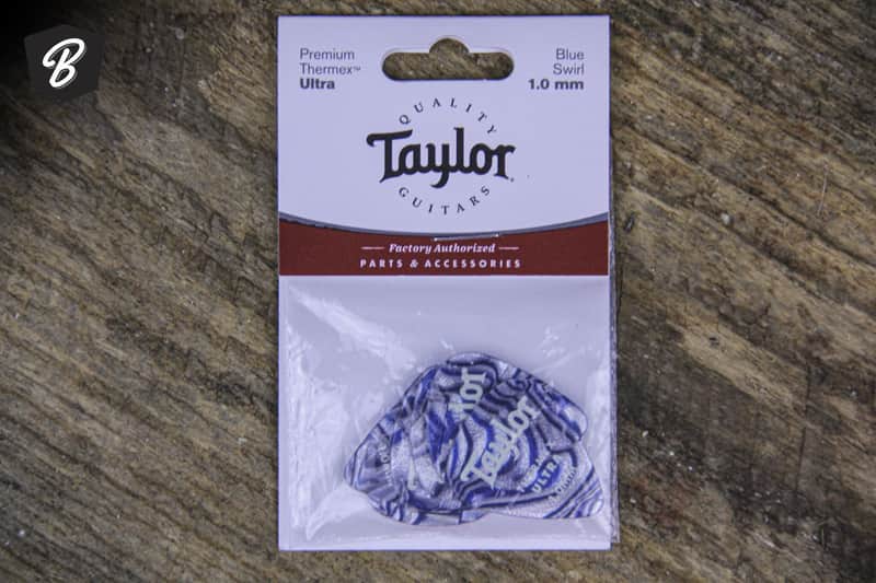 Taylor Premium 1.5mm Thermex Ultra Picks Blue Swirl 6-Pack image 1