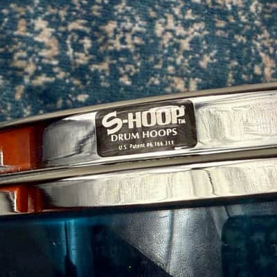 1080s CUSTOM BUILD Blue 14” x 6 ACRYLIC Snare Drum image 5