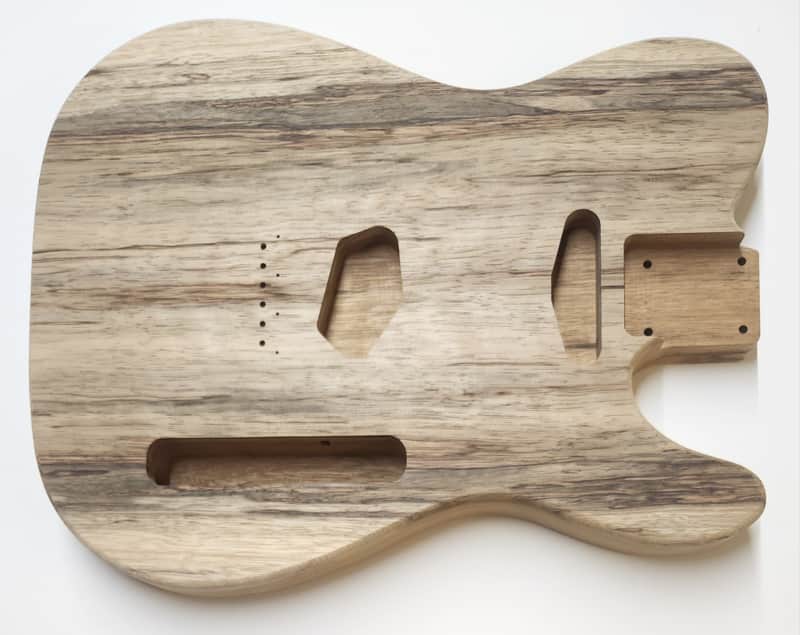 Shepard Custom Guitars Custom Telecaster Body Semi-hollow Backroute F Hole Optional Black Limba top on 3pc roasted Black Limba 2026 - Unfinished image 1