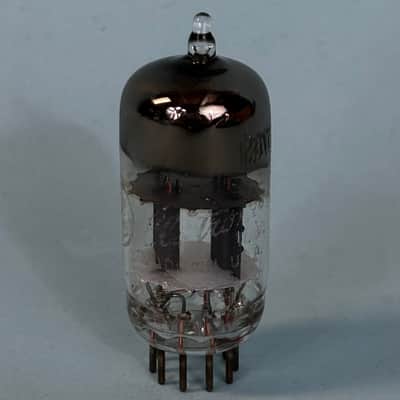 1951 General Electric 12AT7 ECC81 Vintage GE Gray Plate D Getter Tube! T408 image 2
