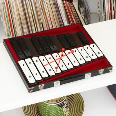 1960s Rhythm Band Glockenspiel Vintage MIJ Toy Xylophone - Student Percussion Bells w/Original Case! image 3