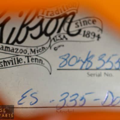Vintage Gibson 1983 ES-335 Dot Reissue, Nashville Made, ES335 1959 Reissue image 6