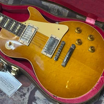 Gibson Custom Shop '58 Les Paul Standard Reissue Plain Top Lemon Burst VOS New Unplayed Auth Dlr 8lbs8oz #445 image 12