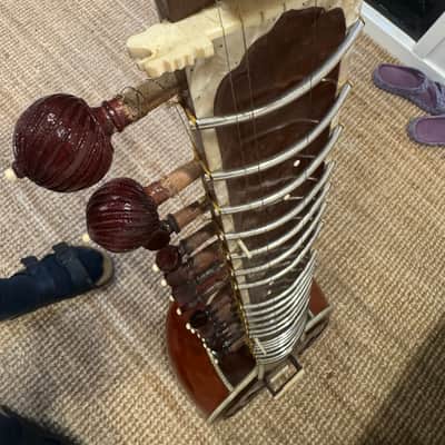 Indian Sitar – Varanasi/Sursargam No. 3 Style + Heavy Duty Custom Road Case image 9