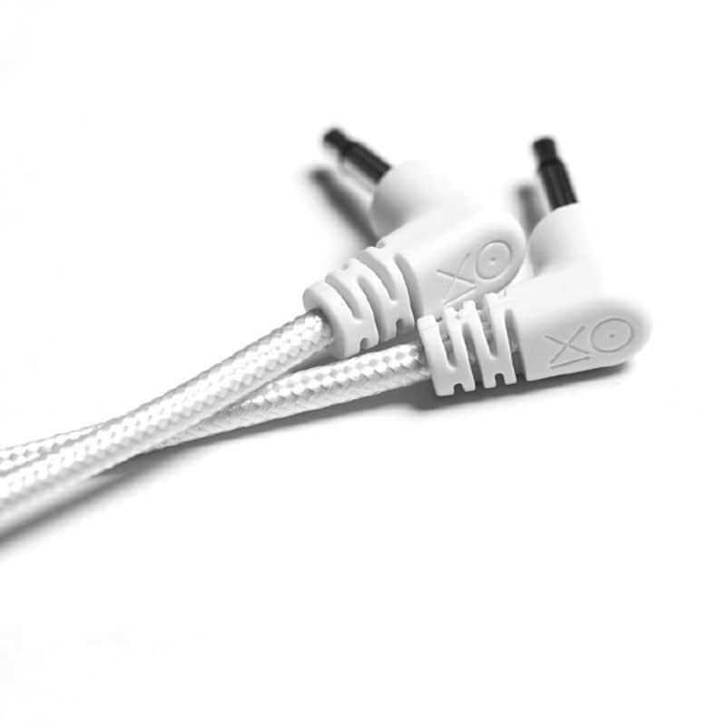 OXI Instruments Arcs 3.5mm Mono TS Right-Angled Mini-Jack Patch Cables (80cm, pack of 5) image 1