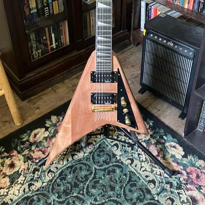 Jackson JS32T Randy Rhoads V Natural Oil w/ Rare Vintage Soft Leather Case image 1