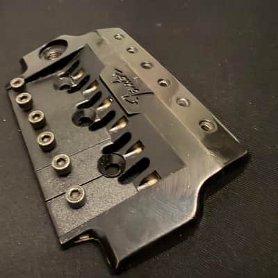 Fender Contemporary System one Bridge plate 1984-1987 - Black image 3