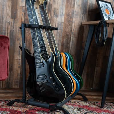 Rok-It Multi Guitar Stand Rack with Folding Design; Holds up to 5 Electric or Acoustic Guitars image 2