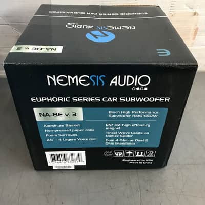 Nemesis Audio NA-8E v.3 Euphoric Series 8" 650W RMS Car Subwoofer Bass Speaker image 8