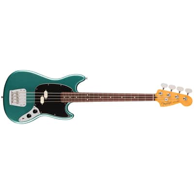 American Professional Classic Mustang Bass Split Single RW Faded Sherwood Green Metallic + Housse Fender image 3