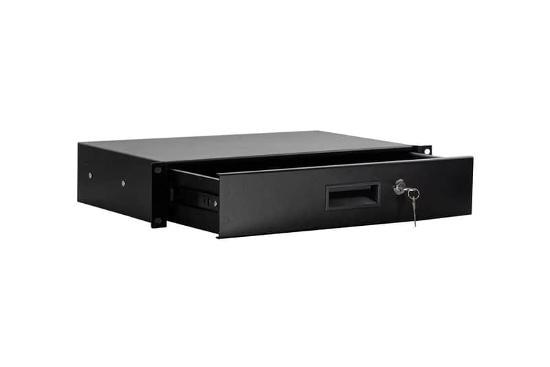 Elite Core 2 Space Shallow Rack Drawer with Lock & Keys For ATA Rack Road Cases image 1
