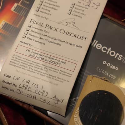 Gibson Collector Choice CC7 “Shanks” Lespaul'60 Aged Faded Cherry 2013 image 12