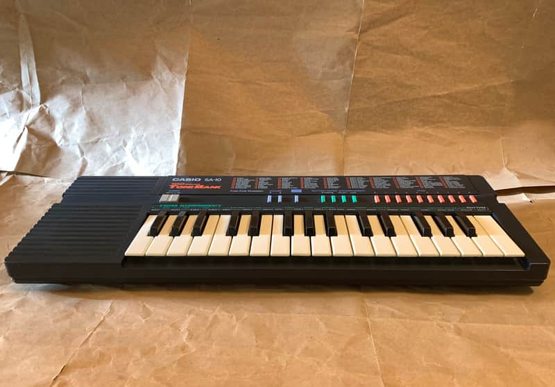 Casio SA-10 Black 32key Keyboard mini Synth with users | Reverb