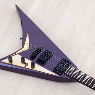 1993 Grover Jackson Randy Rhoads Standard V Blue Purple w/ DiMarzio DP100 Super Distortion image 8
