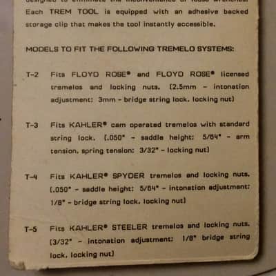 Trem Tool for Floyd Rose Hamer, Jackson, Chsrvel, Fender-1990's Black image 2