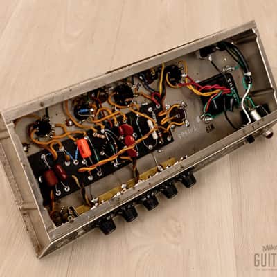 1965 Fender Vibro Champ Vintage Black Panel Tube Amp 1x8, Class A, FEIC image 9