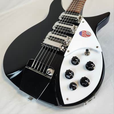 Rickenbacker 325C64 Jet Glo Miami, 3 Toaster Pickups, w/Vibrato, Short Scale, HSC image 8