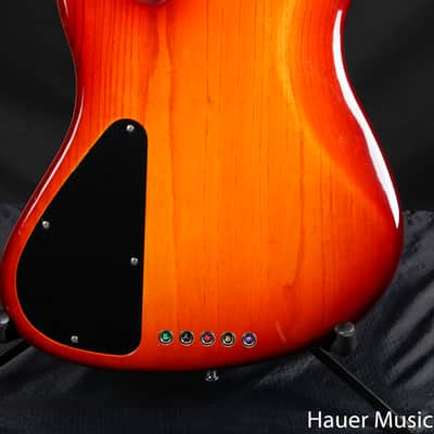 Warmoth 5-String Fretless Bass Sunburst image 5