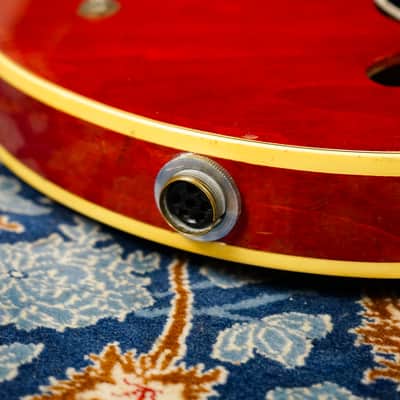1962 Epiphone USA EA-7P 'Professional' Cherry Red - Mini PAF ES-335 Body w/ Case image 17