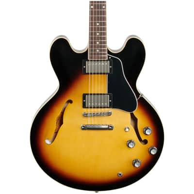 Gibson ES-335 Dot Satin Electric Guitar, Vintage Burst image 1
